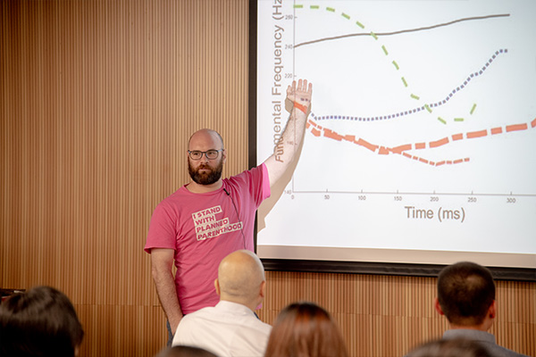 An image of the creator in this page: a Caucasian man with glasses, a short beard, and wearing a pink shirt.
